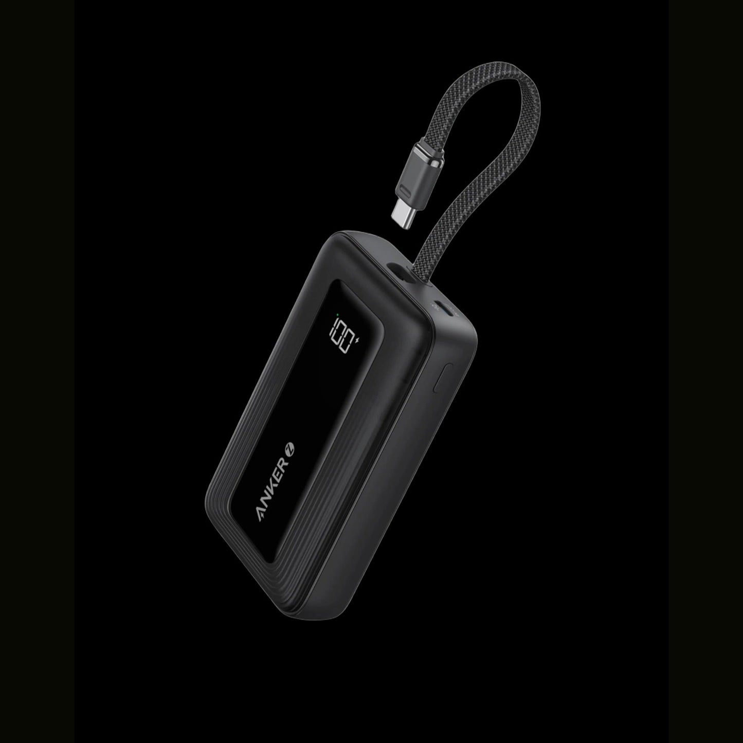 Anker Zolo Power Bank (10K, 30W) with a 5.4-inch (13.7 cm) built-in USB-C cable