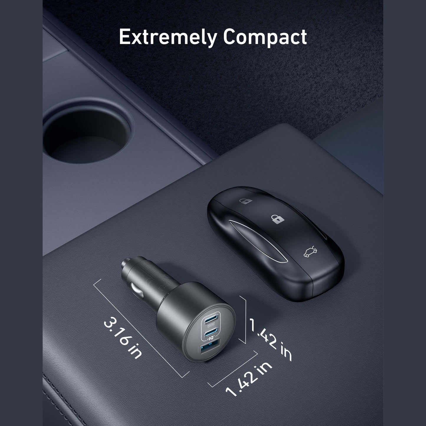 Anker Car Charger (167.5W, 3 Ports)