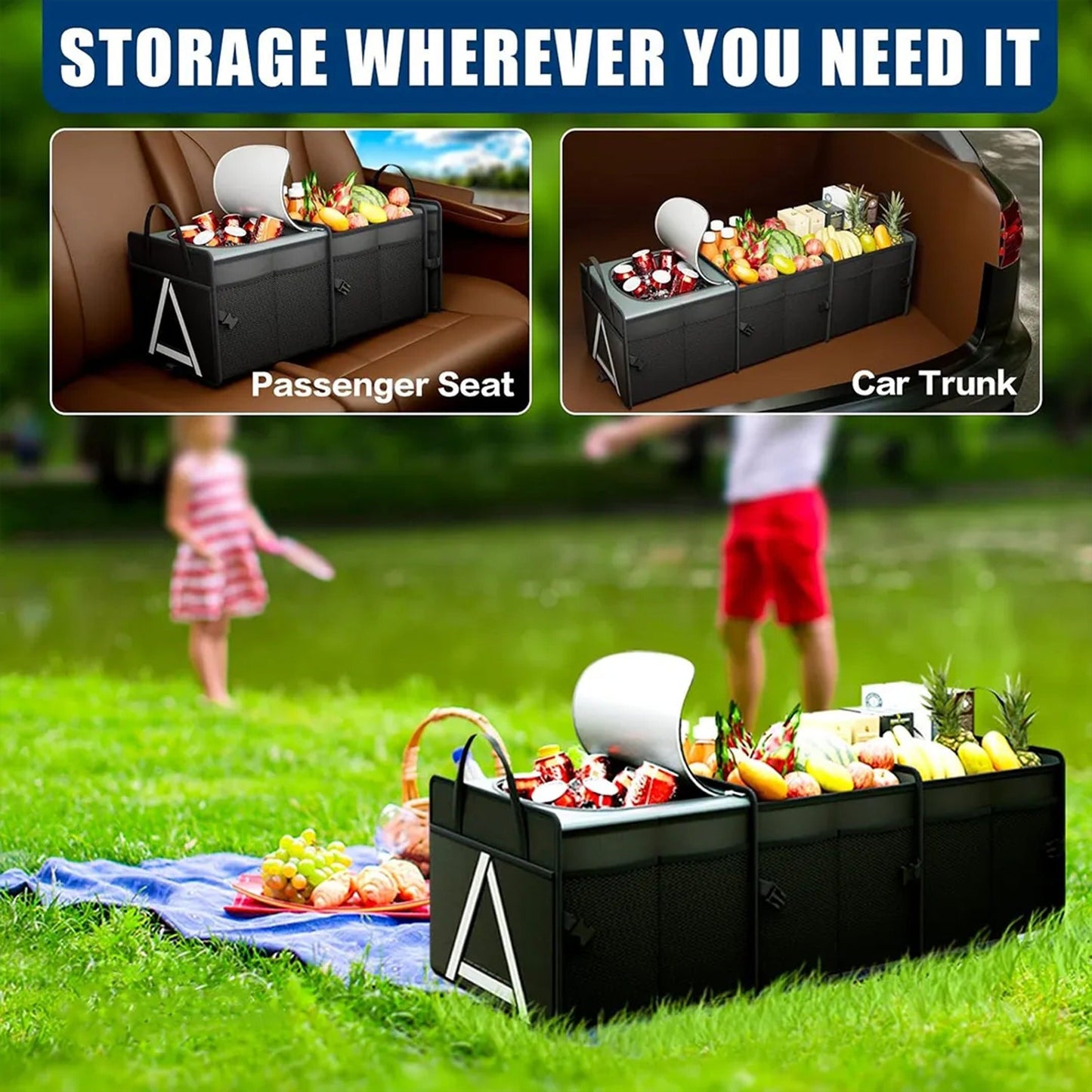 Green Lion Car Trunk Organizer 80L