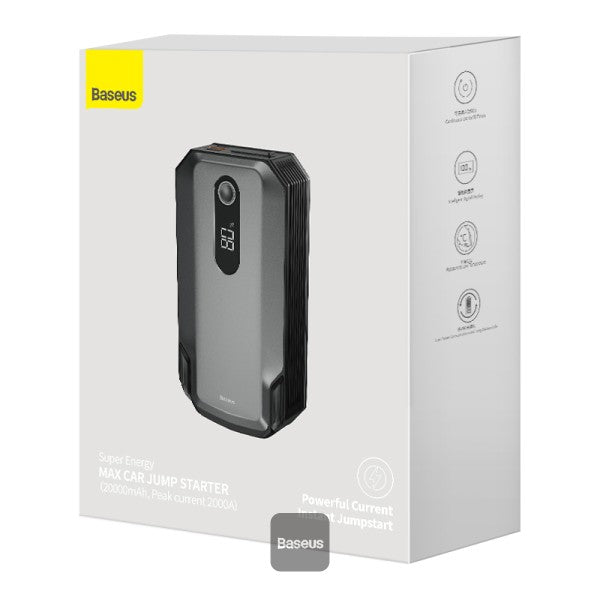جهاز بدء تشغيل السيارة من Baseus Super Energy (20000 مللي أمبير/ساعة، ذروة التيار 2000 أمبير)