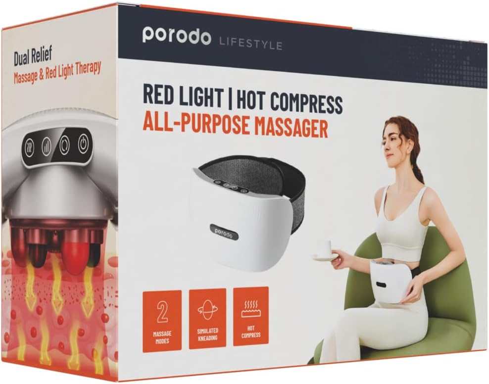 Porodo Red Light and Hot Compress Massager