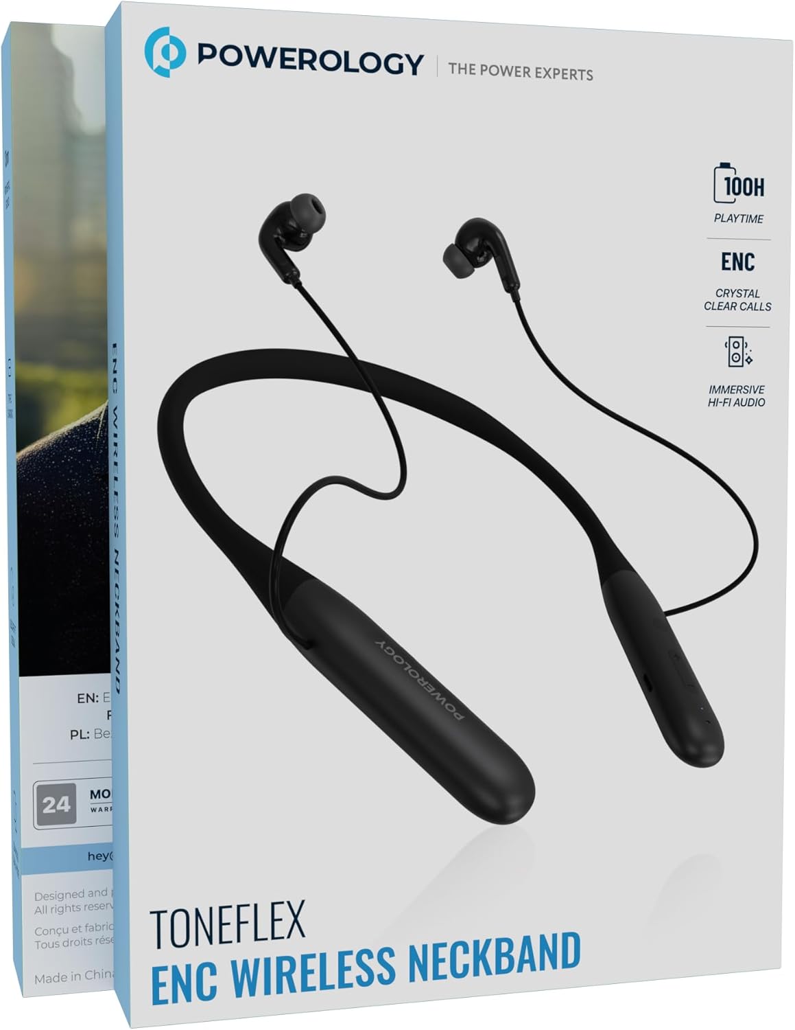 Powerology Toneflex ENC Neckband Earphones