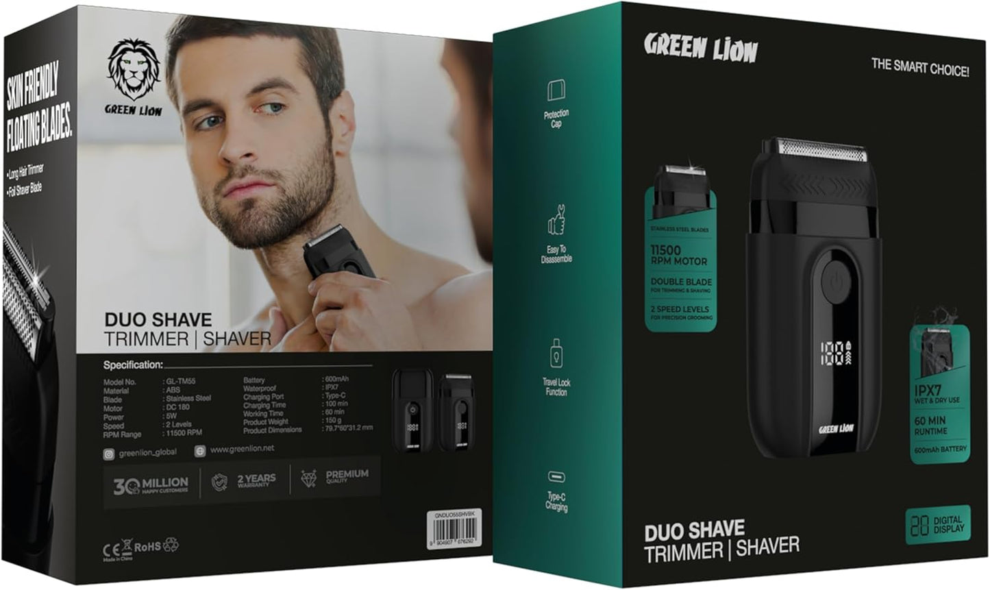 Green Lion Duo Shave - Hair Trimmer & Shaver