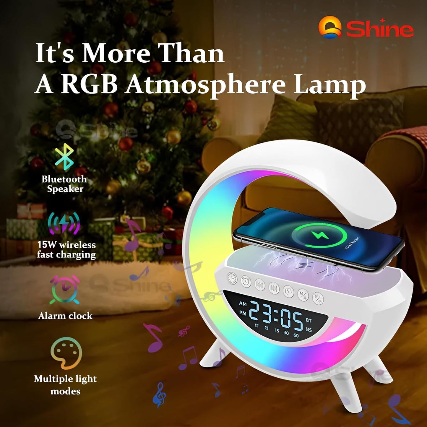 Bluetooth Led Wireless Charging Speaker BT-3401