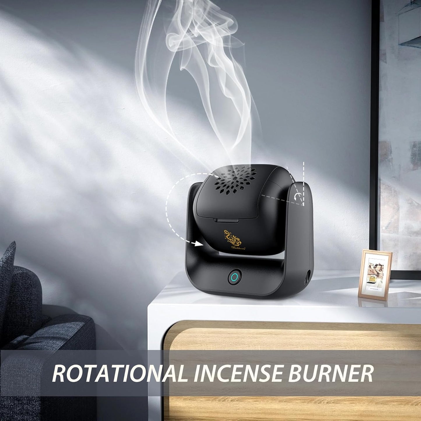 Bukhoor Rotatable Electronic Incense Burner - B36