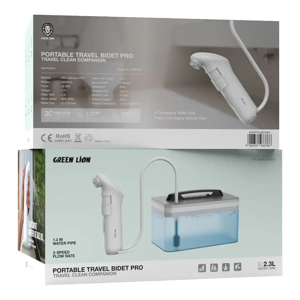 Green Lion Portable Travel Bidet Pro with Tank