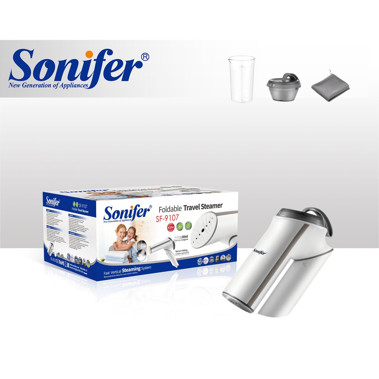 Sonifer Foldable Travel Steamer SF-9107