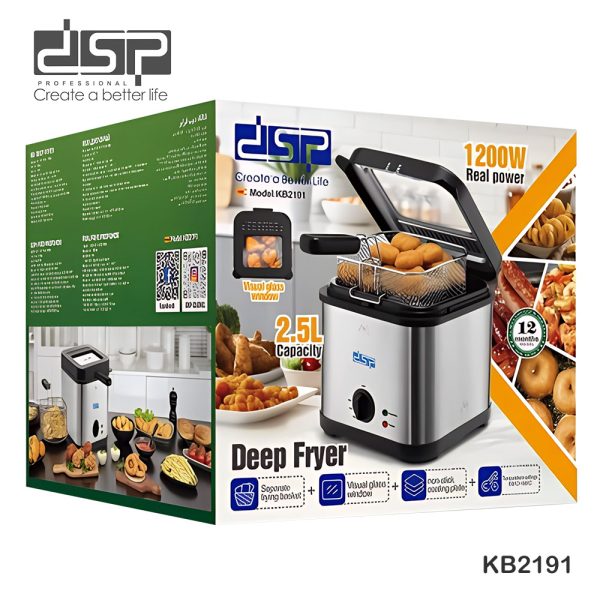 Dsp Deep Fryer 1200W/2.5L - KB2191