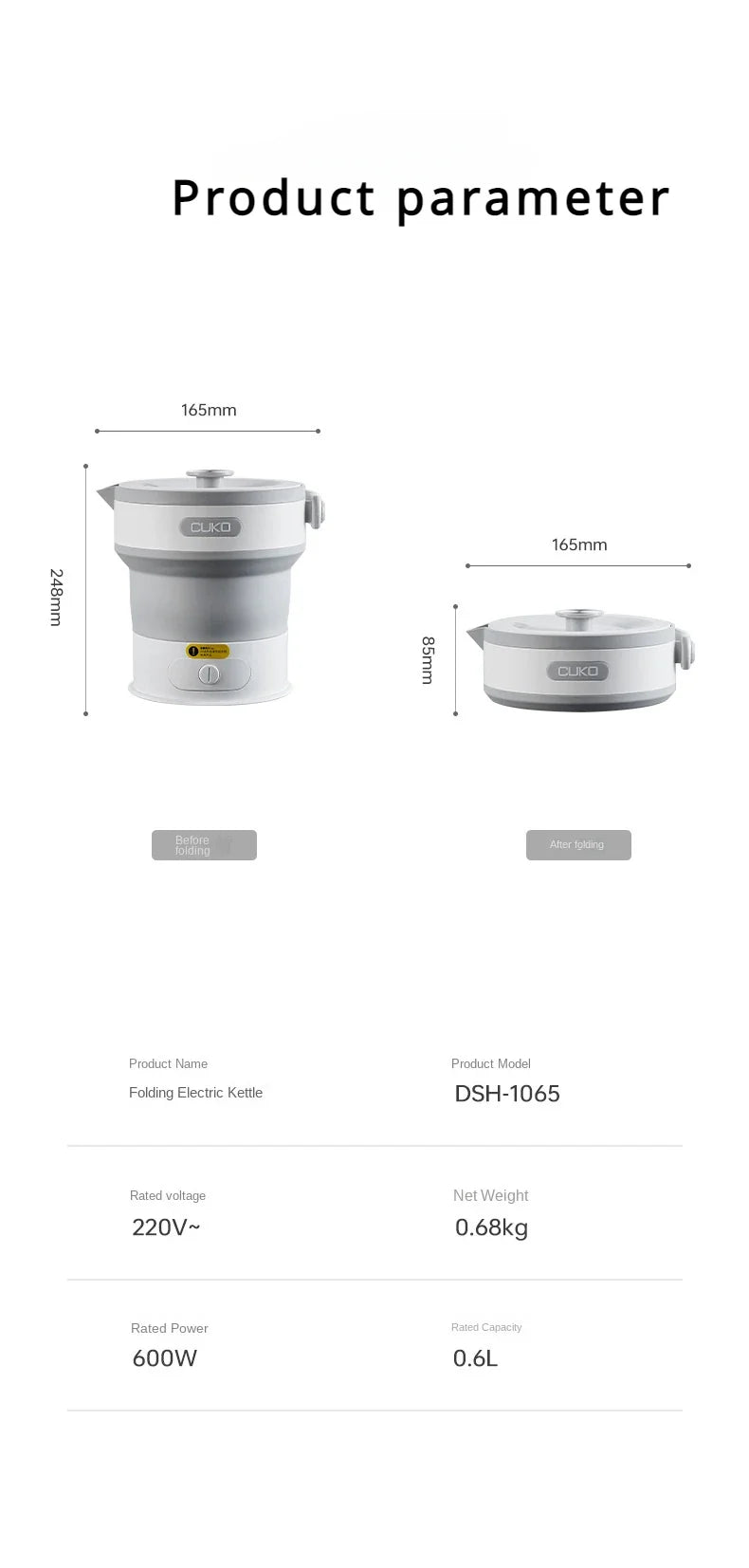 Cuko Travel Kettle
