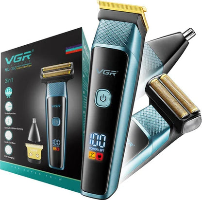 VGR 3-In-1 Professional Men's Grooming Kit V-366