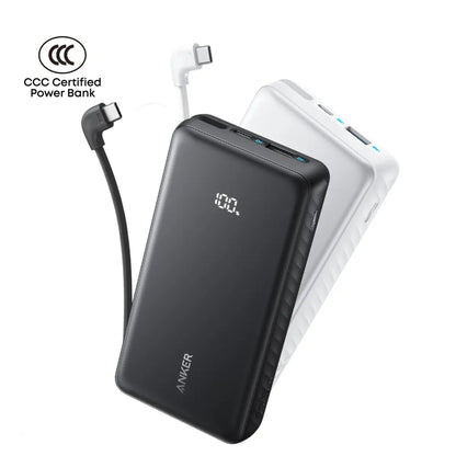 Anker Zolo Power Bank (20K, 22.5W, Built-In USB-C Cable)