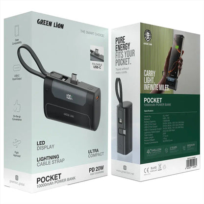 Green Lion Pocket 10000mAh Power Bank
