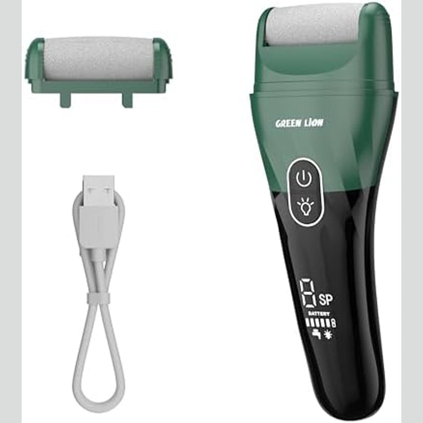 Green Lion Callus Remover – Rechargeable Dead Skin Remover 2500 RPM