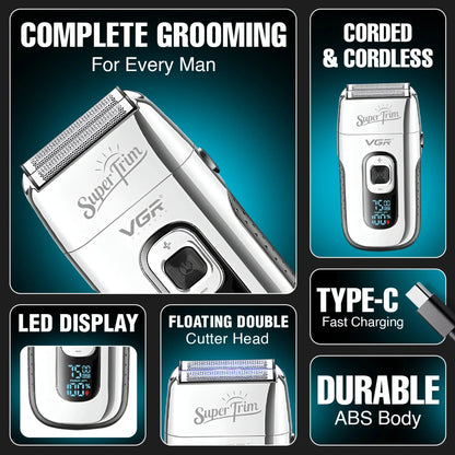 VGR Professional Foil Shaver V-332