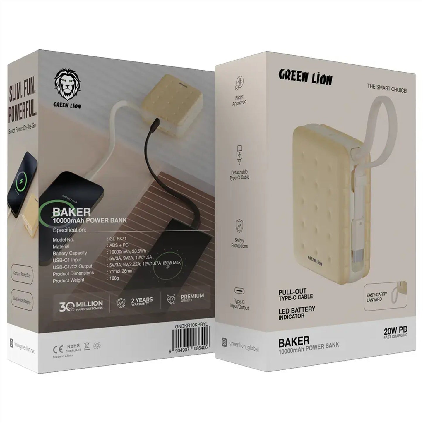 Green Lion Baker 10000mAh Power Bank