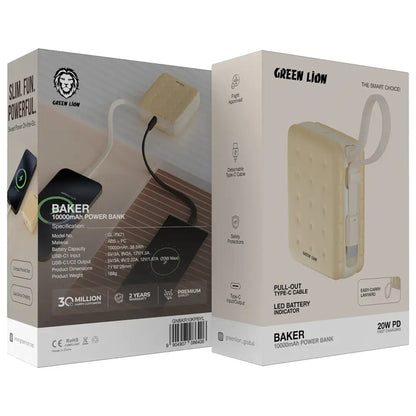 Green Lion Baker 10000mAh Power Bank