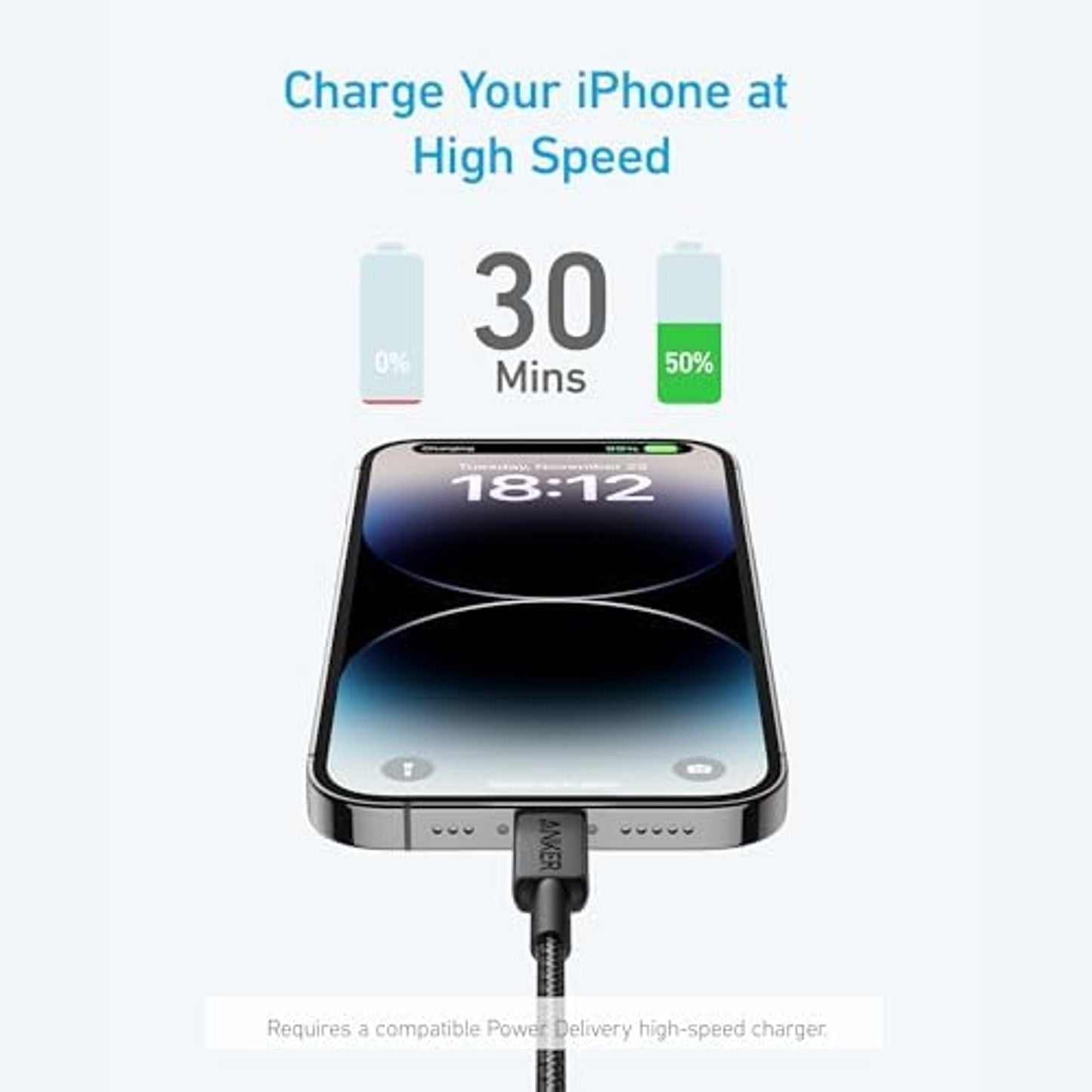 Anker 322 USB-C to Lightning Cable