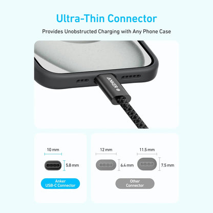 Anker Zolo USB C to USB C 240W Braided Fast Charging Cable