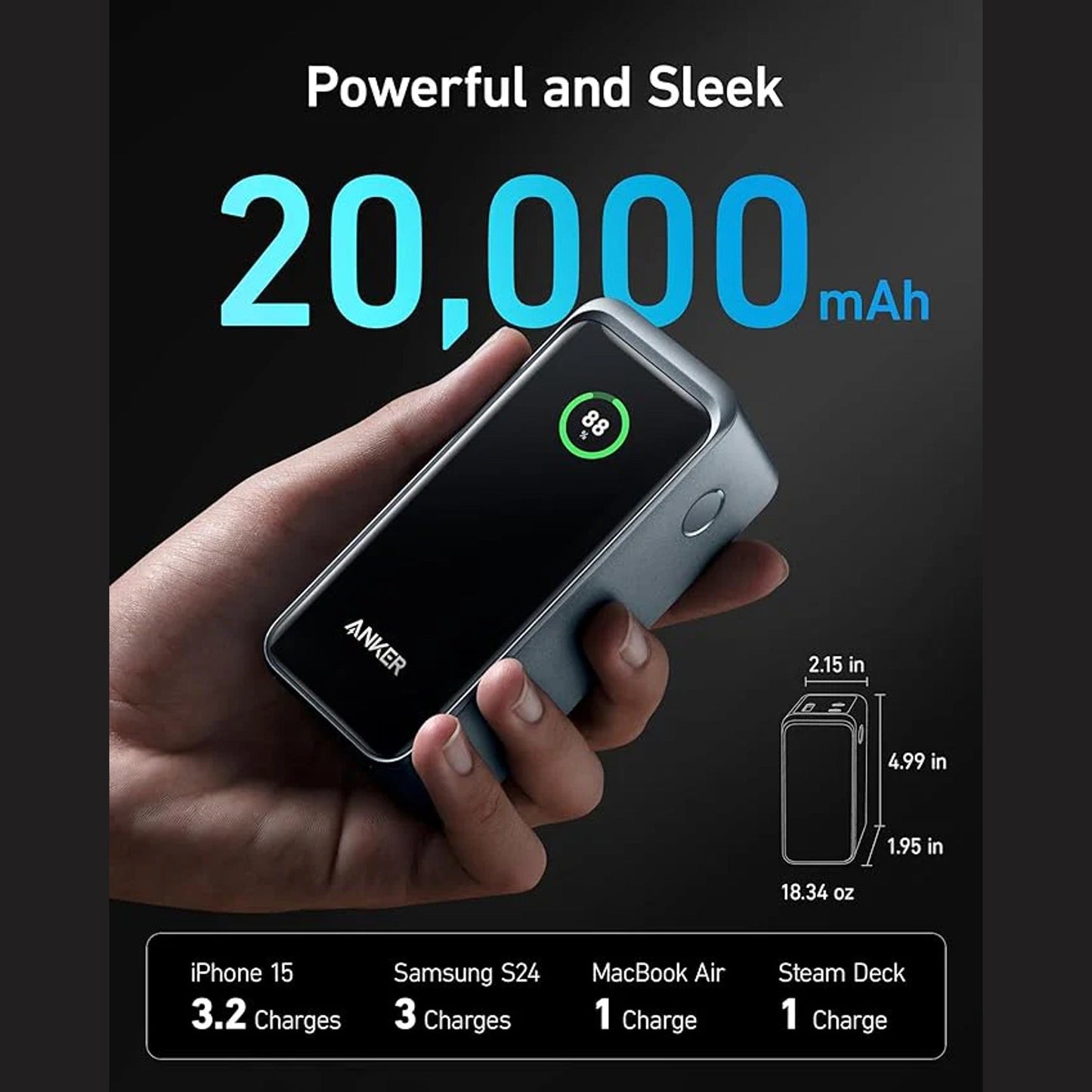 Anker Prime Power Bank (20K, 200W)
