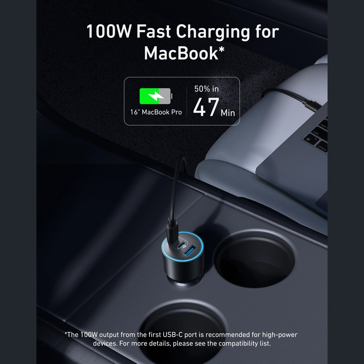 Anker Car Charger (167.5W, 3 Ports)