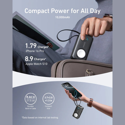 Anker MagGo Power Bank (10K, 35W, For Apple Watch)