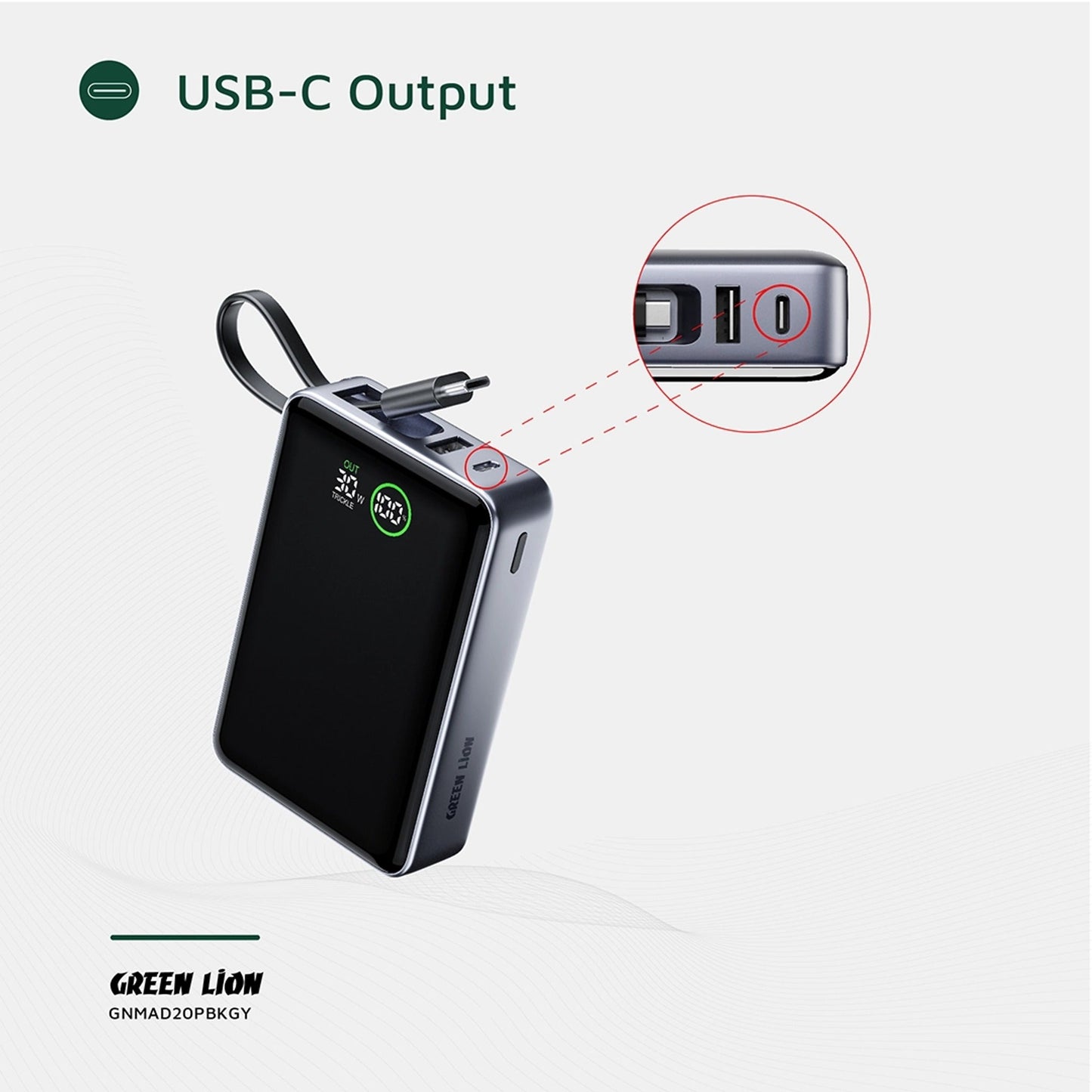 Green Lion Madrid 20 Power Bank 20000mAh PD 35W