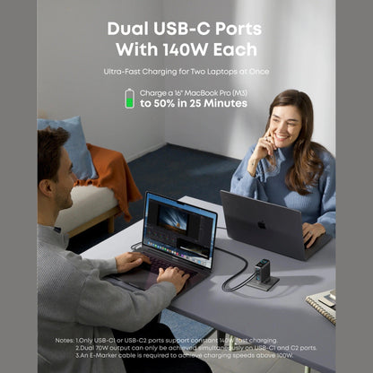 Anker Charger (140W, 4-Port, PD 3.1) with USB-C Cable