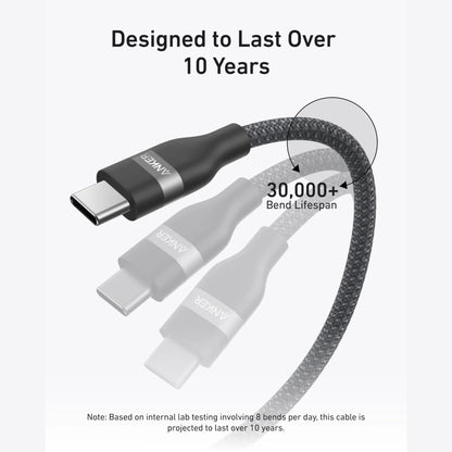 Anker USB-C to USB-C Cable (240W, Upcycled-Braided)