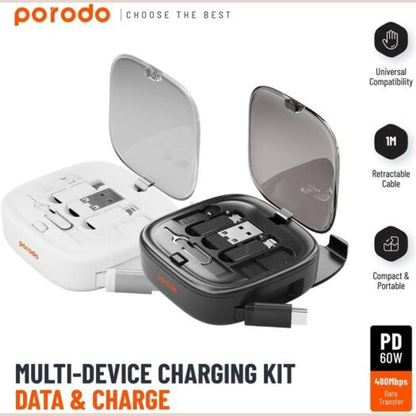 Porodo Multi-Device Charging Kit Data & Charge
