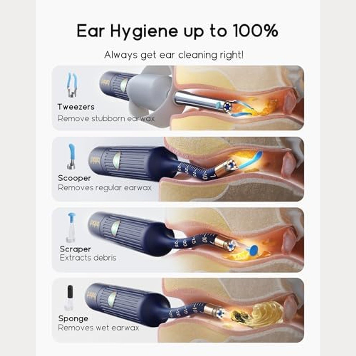 Bebird EarSight Plus | Ear Wax Removal Tool with Camera - I35R