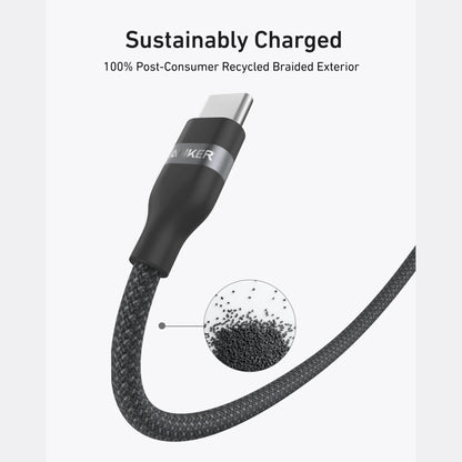 Anker USB-C to USB-C Cable (240W, Upcycled-Braided)