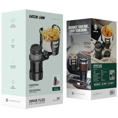 Green Lion Drive Flex 2-In-1 Cup Holder