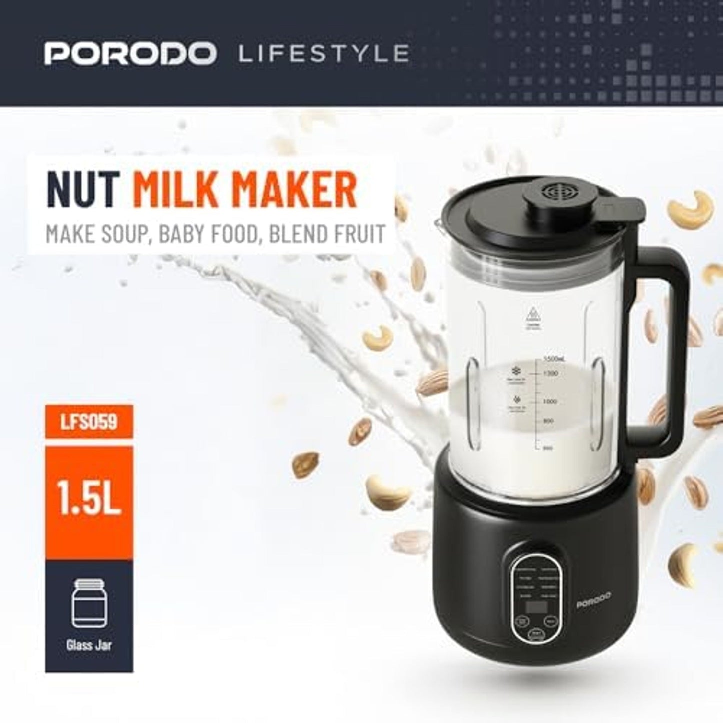 Porodo 600W Nut Milk Maker