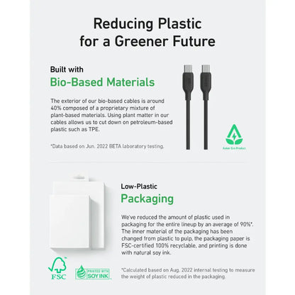 Anker 544 Bio-Based USB-C to USB-C 140W Fast Charging Cable