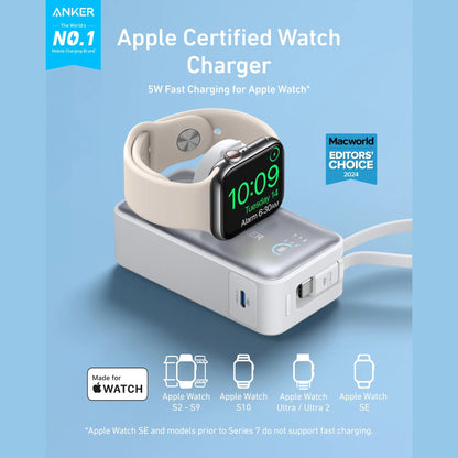 Anker MagGo Power Bank (10K, 35W, For Apple Watch)