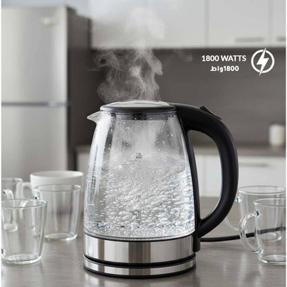 Porodo Pyro T1 Electric Glass 1.8L Kettle with 360° Rotating Base