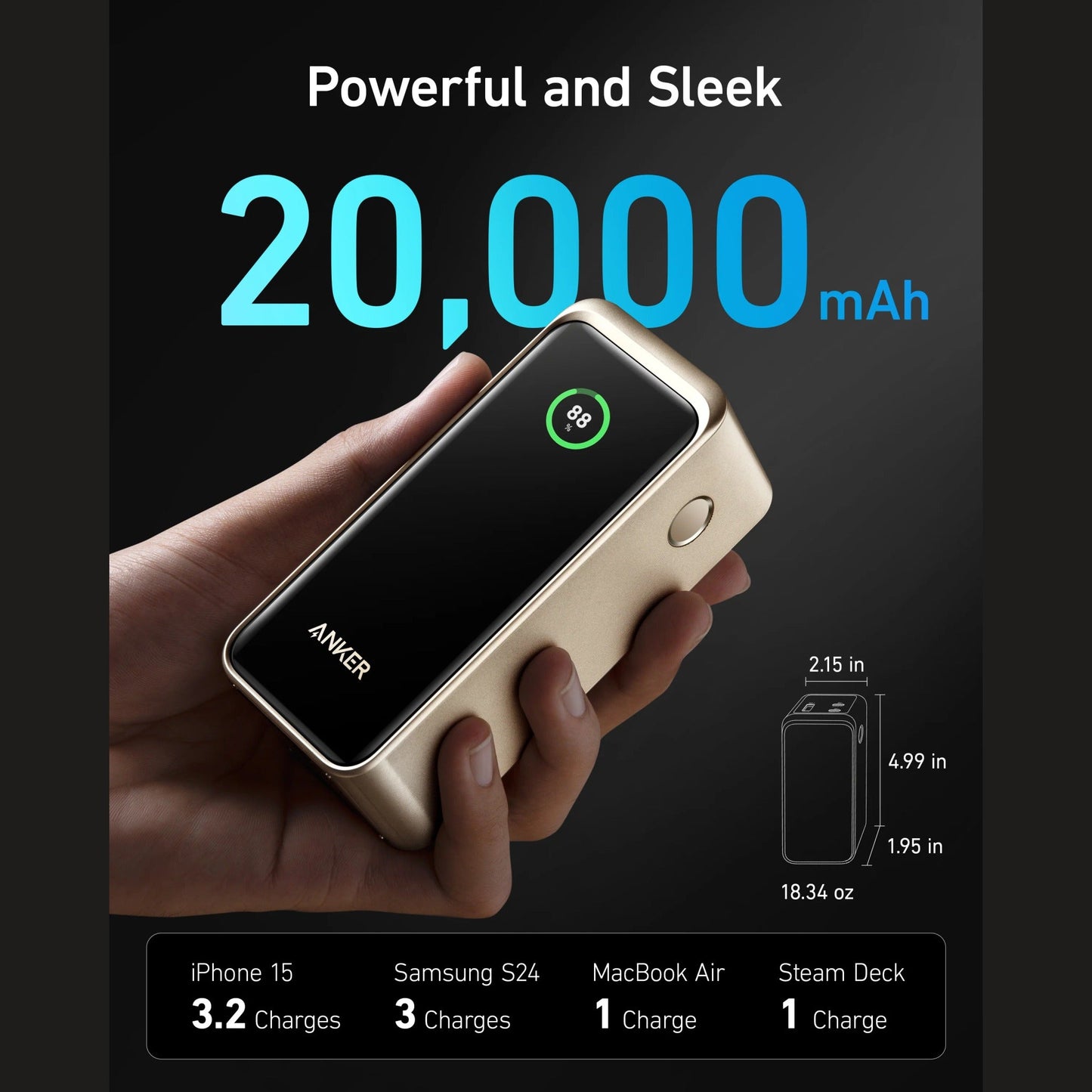 Anker Prime Power Bank (20K, 200W)