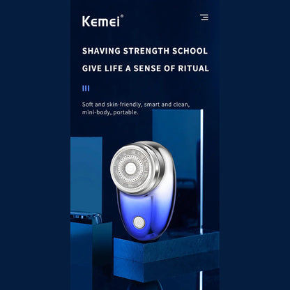 Kemei Rechargeable Water Wash Double Head Shaver KM-C52