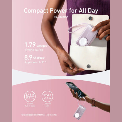 Anker MagGo Power Bank (10K, 35W, For Apple Watch)