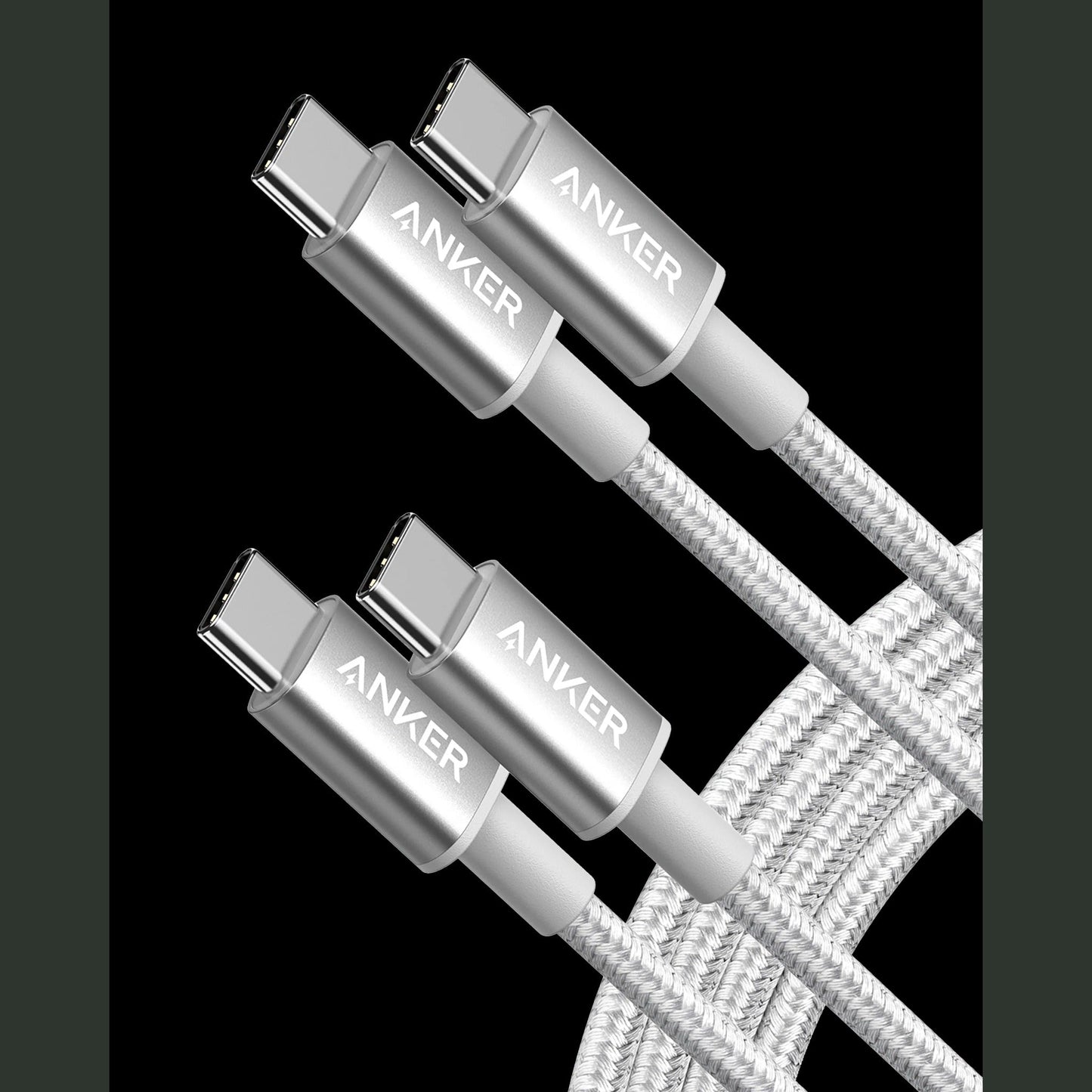 Anker New Nylon USB-C to USB-C Cable (3.3 ft / 6 ft, 60W)