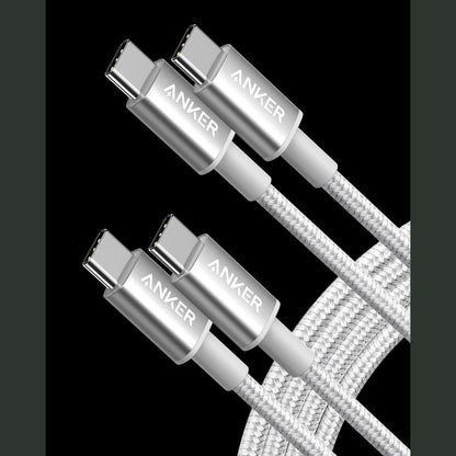 Anker New Nylon USB-C to USB-C Cable (3.3 ft / 6 ft, 60W)