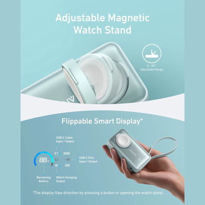 Anker MagGo Power Bank (10K, 35W, For Apple Watch)