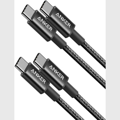 Anker New Nylon USB-C to USB-C Cable (3.3 ft / 6 ft, 60W)