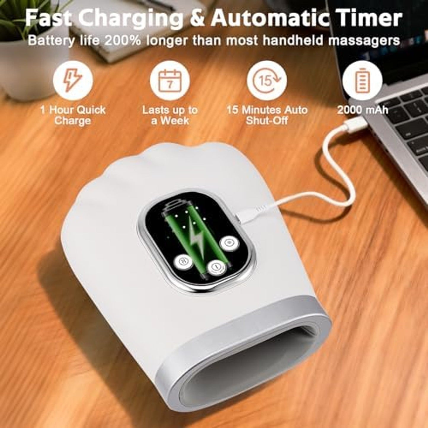 Intelligent Hand Massager with Heat Compress & Pressure Air Bag