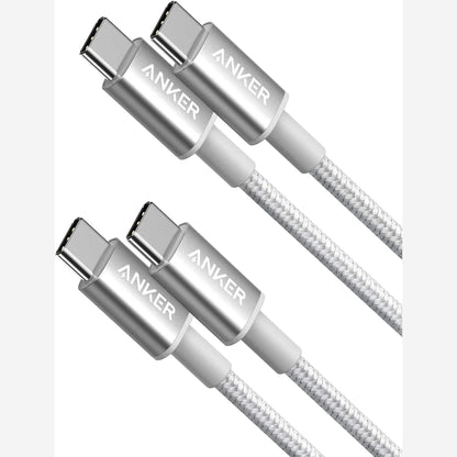 Anker New Nylon USB-C to USB-C Cable (3.3 ft / 6 ft, 60W)