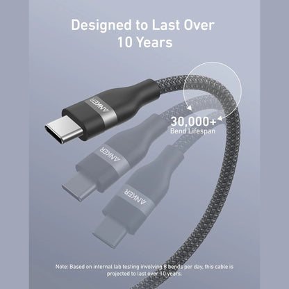 Anker USB-C to USB-C Cable (240W, Upcycled-Braided)