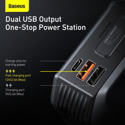 جهاز بدء تشغيل السيارة من Baseus Super Energy (20000 مللي أمبير/ساعة، ذروة التيار 2000 أمبير)