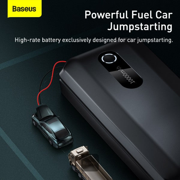 جهاز بدء تشغيل السيارة من Baseus Super Energy (سعة 10000 مللي أمبير/ساعة، تيار الذروة 1000 أمبير)