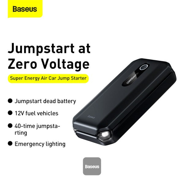 جهاز بدء تشغيل السيارة من Baseus Super Energy (سعة 10000 مللي أمبير/ساعة، تيار الذروة 1000 أمبير)