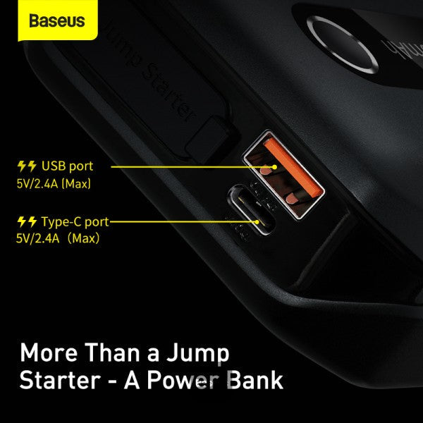 جهاز بدء تشغيل السيارة من Baseus Super Energy (سعة 10000 مللي أمبير/ساعة، تيار الذروة 1000 أمبير)